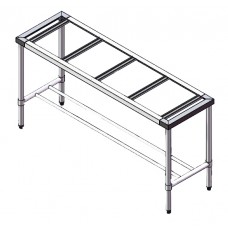 Stone Top Bench With Centre Brace Stainless Frame - 1200X500