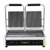 Bistro Double Contact Grill Ribbed Plates