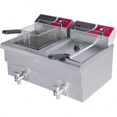 Electmax by FED EF-S7.52/15 15 Amp Double Benchtop Electric Fryer -2X7.5L