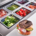 60 2 Door Sandwich/Salad Prep Refrigerator with 8x1/6 GN Pans, R290