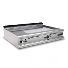 Baron 90FTT/G126 2/3 Smooth 1/3 Ribbed Chromed Griddle Plate