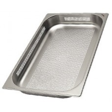 Perforated tray of stainless steel, 60mm - 1/1GN