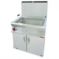 45L Large Pan Gas Pastry Fryer on Cabinet