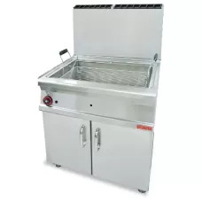 Lotus F45-78G 45L Large Pan Gas Pastry Fryer on Cabinet
