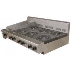 Goldstein PFB12G6 6 Burner and 305Mm Griddle Cooking Top (Bench/Stand Mounted)