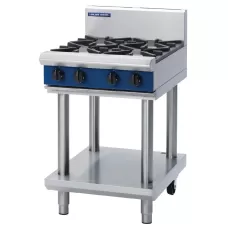 600mm Cooktop 2X Burners & 300mm Griddle On Leg Stand