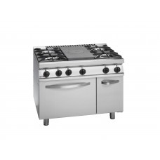 700 Series, Centre Solid Top And 4 Open Burners With Gas Oven