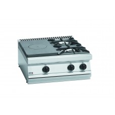 700 Series, LHS Solid Top And 2 Open Burners