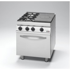 700 Series, RHS Solid Top And 2 Open Burners With Gas Oven