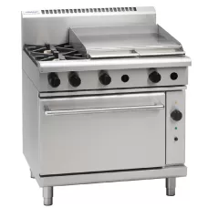 Waldorf RN8616GC 900mm Gas Convection Range with 2x Burners & 600mm Griddle