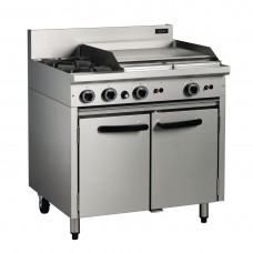 900mm Gas Static Oven Range w/2X Burners And 600mm Griddle