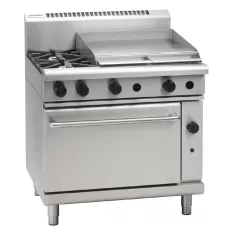 900mm Gas Static Range with 2x Burners & 600mm Griddle (Direct)