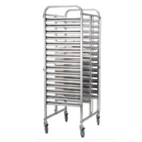 YC215M1 Stainless Steel GN Trolley 2 x 15 Tier