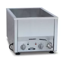 Narrow Counter Top Bain Marie, two 1/2 size pans,  thermostat control 30-120°C