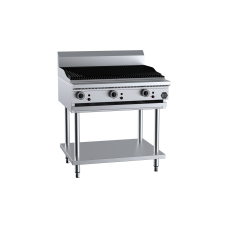 B&S Commercial Kitchens CGR-9 B+S Black European Char Grill 900mm