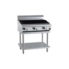 B&S Commercial Kitchens CGR-9 B+S Black European Char Grill 900mm