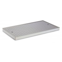 Chicken tray including bottom drip tray and removable perforated insert - 535x625