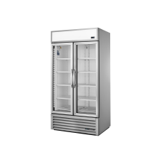 2 Glass Door Upright Merchandiser Refrigerator, R290, 991L