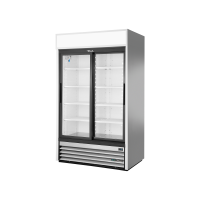 2 Glass Slide Door Upright Merchandiser Refrigerator, R290, 1160L