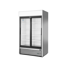 2 Glass Slide Door Upright Merchandiser Refrigerator, R290, 1160L