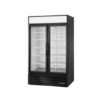 2 Glass Door Upright Merchandiser Refrigerator, R290, 1217L