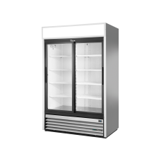 2 Glass Slide Door Upright Merchandiser Refrigerator, R290, 1274L