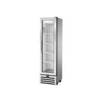1 Glass Door Slimline Upright Refrigerator, R290 - 311L