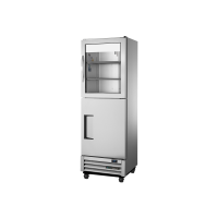 1 Split Glass/Solid Door Upright Refrigerator, R290 - 425L