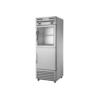 1 Split Glass/Solid Door Upright Dual Temp Refrigerator/Freezer, R290 - 425L