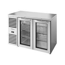 48 2 Glass Door Bar Refrigerator, Stainless Steel Ext