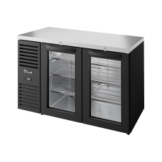 52 2 Glass Door Bar Refrigerator, Black Ext