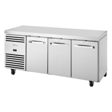 3 Door 1/1 Gastronorm Counter Freezer with Stainless Top