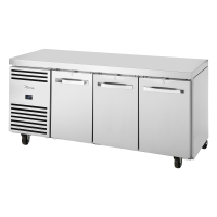 3 Door 1/1 Gastronorm Counter Refrigerator with Stainless Top