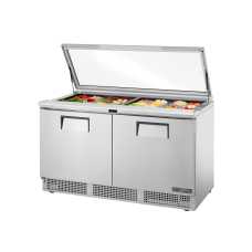 TRUE TFP-64-24M-FGLID-HC 64, 2 Door Food Prep Unit with Hydrocarbon Refrigerant and Flat Glass Lid