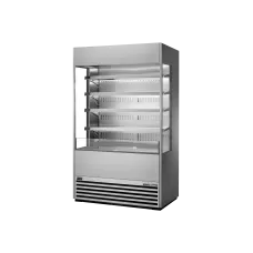 48 Upright Open Air Refrigerator With Glass Sides and Night Blind, R290, 963L