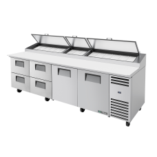 TRUE TPP-AT-119D-4-HC 119, 2 Doors & 4 Drawer Pizza Prep Table with Alternate Top & Hydrocarbon Refrigerant