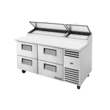TRUE TPP-AT-67D-4-HC 67, 4 Drawer Pizza Prep Table with Alternate Top & Hydrocarbon Refrigerant