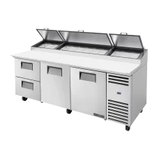 TRUE TPP-AT-93D-2-HC 93, 2 Door & 2 Drawer Pizza Prep Table with Alternate Top & Hydrocarbon Refrigerant