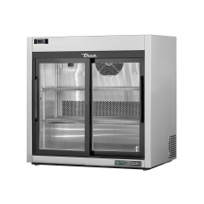 TRUE TSD-09G-HC-LD Reach-In Glass Slide Door Refrigerator with Hydrocarbon Refrigerant & LED Lighting