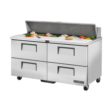 60 4 Drawer Sandwich/Salad Prep Refrigerator with 16x1/6 GN Pans, R290