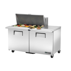 60 2 Door Mega Top Sandwich/Salad Prep Refrigerator with 18x1/6 GN Pans, R290
