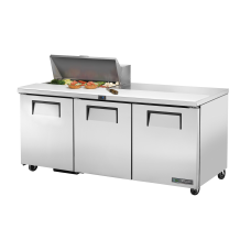 72 3 Door Sandwich/Salad Prep Refrigerator with 8x1/6 GN Pans, R290