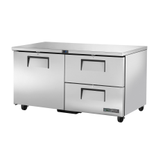 60 1 Solid Door 2 Drawer Undercounter Refrigerator, R290