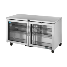 60 2 Glass Door Undercounter Refrigerator, R290