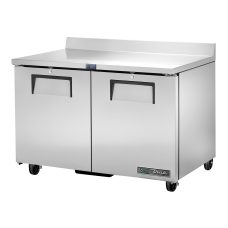 TRUE TWT-48F-HC 48, 2 Door Stainless Work Top Freezer with Hydrocarbon Refrigerant