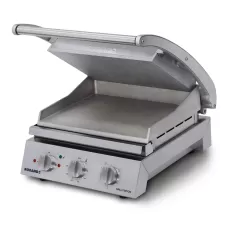 8 slice grill station, smooth plates (15amp)