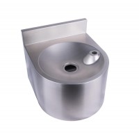 Round Wall Mounted Drinking Fountain with Bubbler Landing