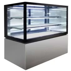 NR750V Square Glass Refrigerated Cake Display 3 Tier 1500mm