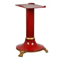 Cast iron stand suited to the red Traditional flywheel slicer