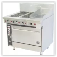 4 Solid Plate and 305 Griddle Range - 711mm Static Oven (28